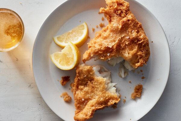 Fried Fish With Vodka and Beer Batter