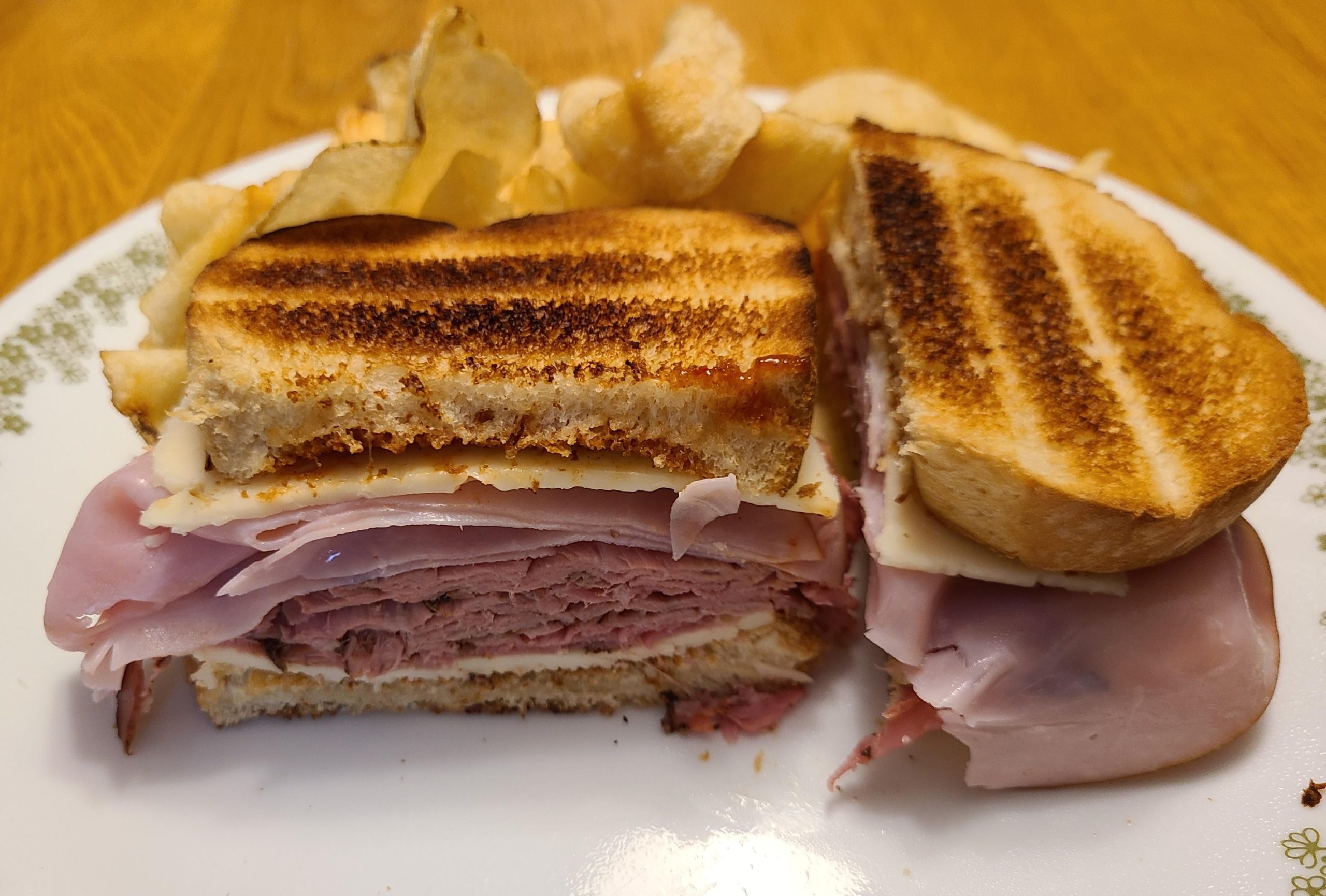 Toasted roast beef and ham Dining and Cooking