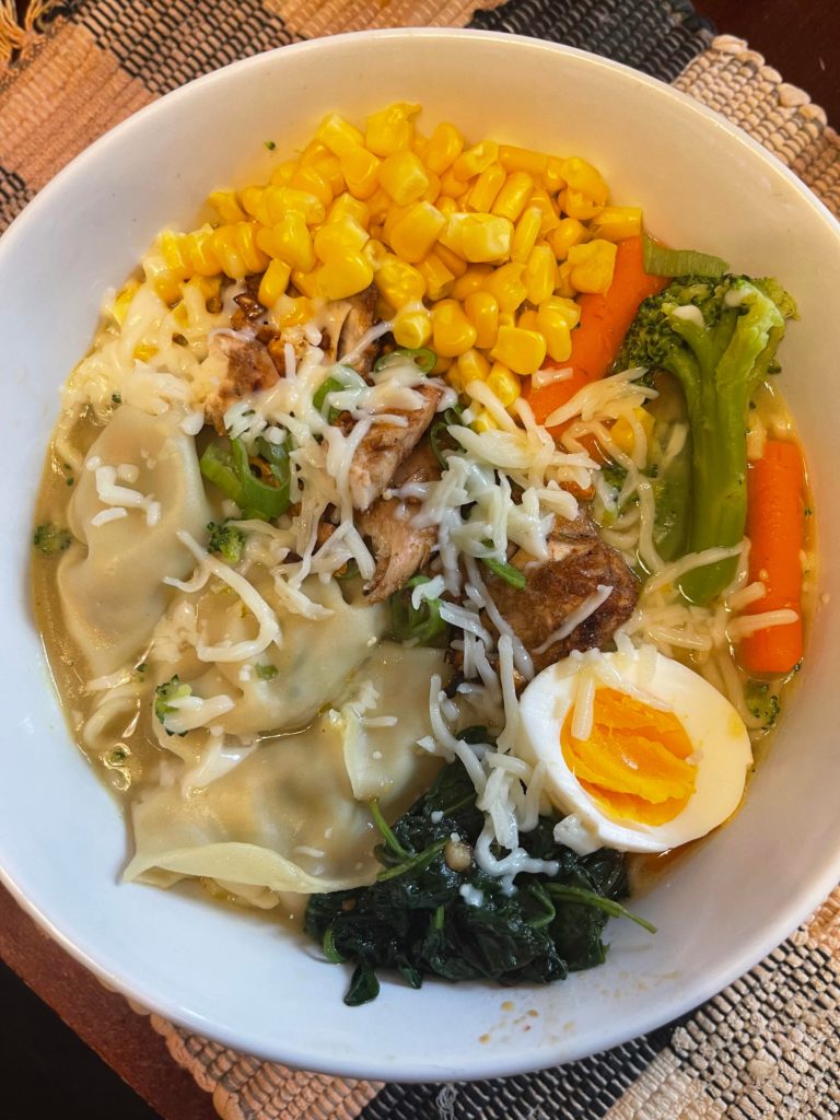 simple freestyle ramen made with maruchan chicken ramen