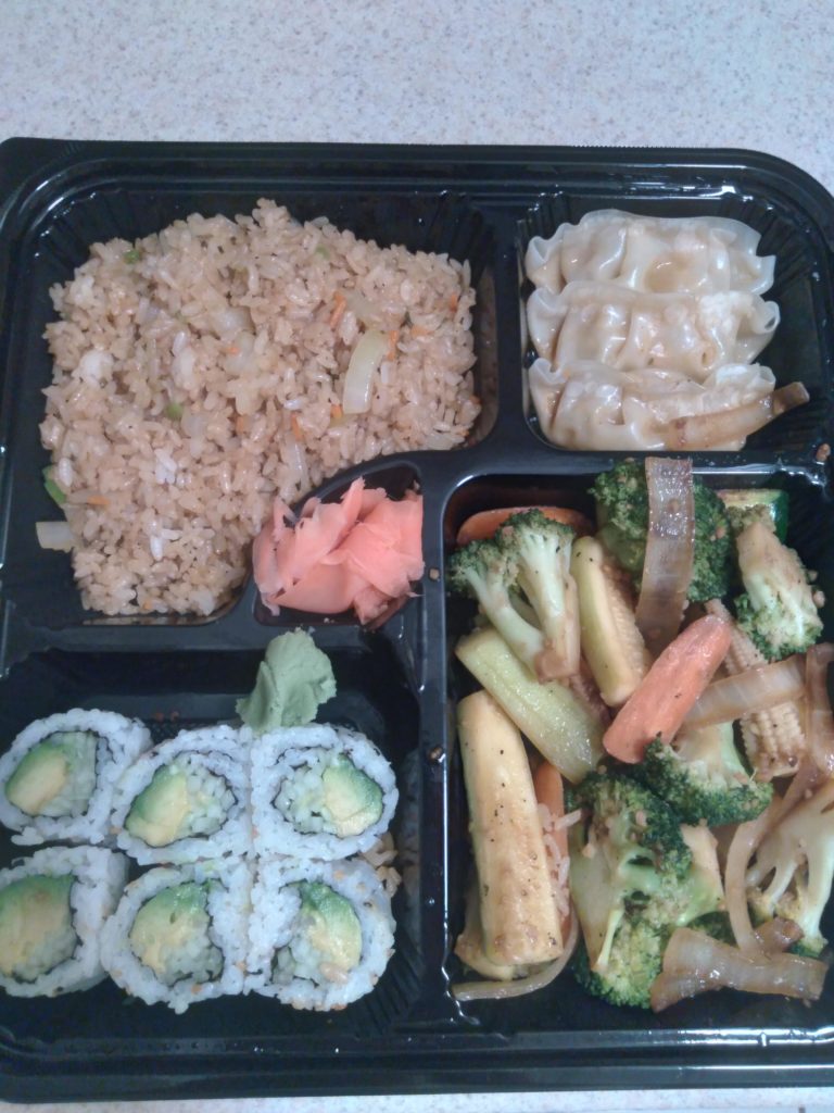 Large Bento Box From A Local Hibachi Restaurant
