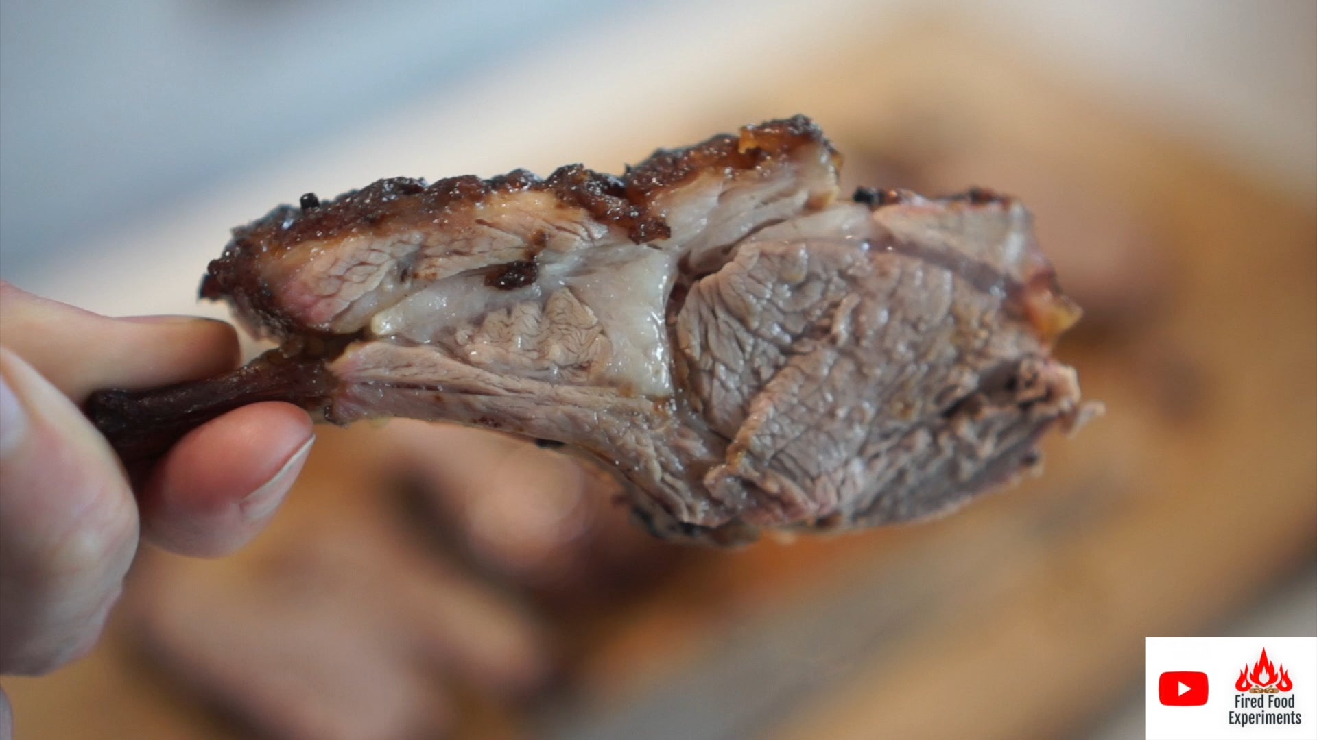 Lamb Rack Rottiserie Rotisserie smoked lamb rack - Dining and Cooking