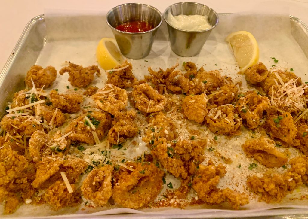 Fried cajun calamari
