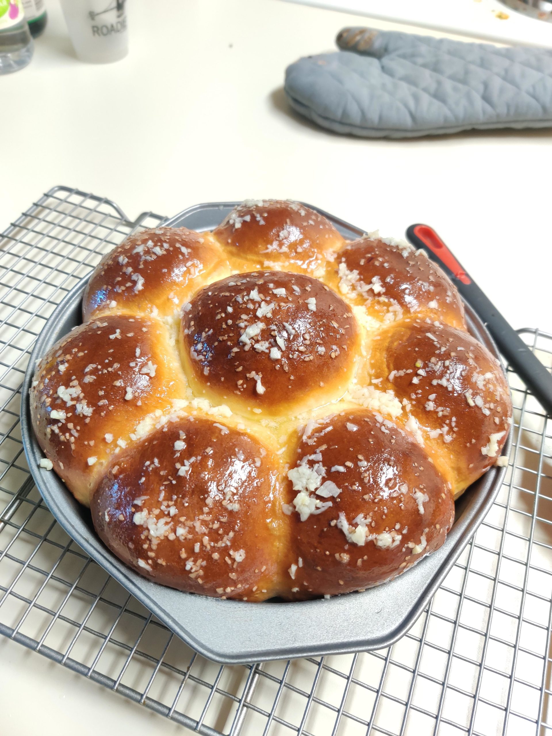 Joshua Weissmans Hokkaido dinner rolls. Came out pretty good. Dining