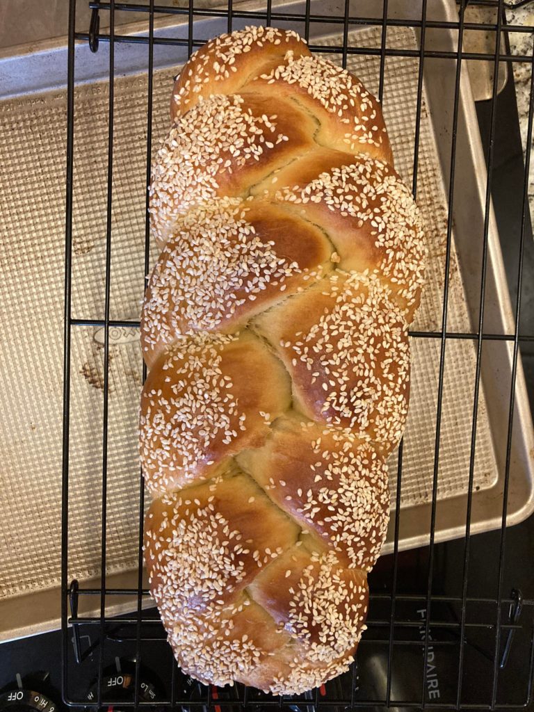 Honey tahini challah (from dessert person by Claire Saffitz)