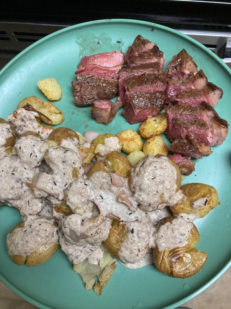 Lamb Chops and Potatoes