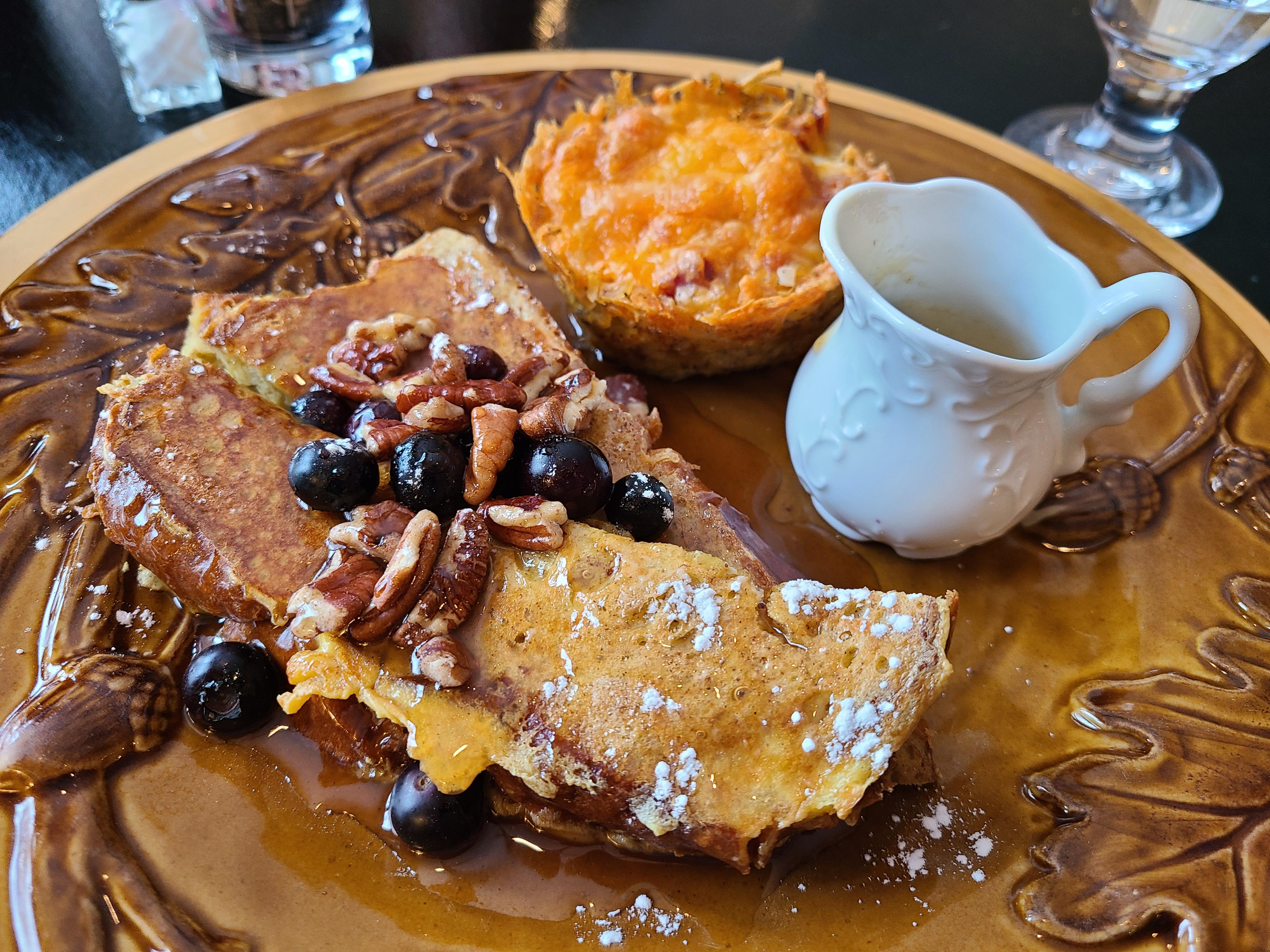 Our vegan breakfast at The Inn at White Oak in Gettysburg. Highly Dining and Cooking
