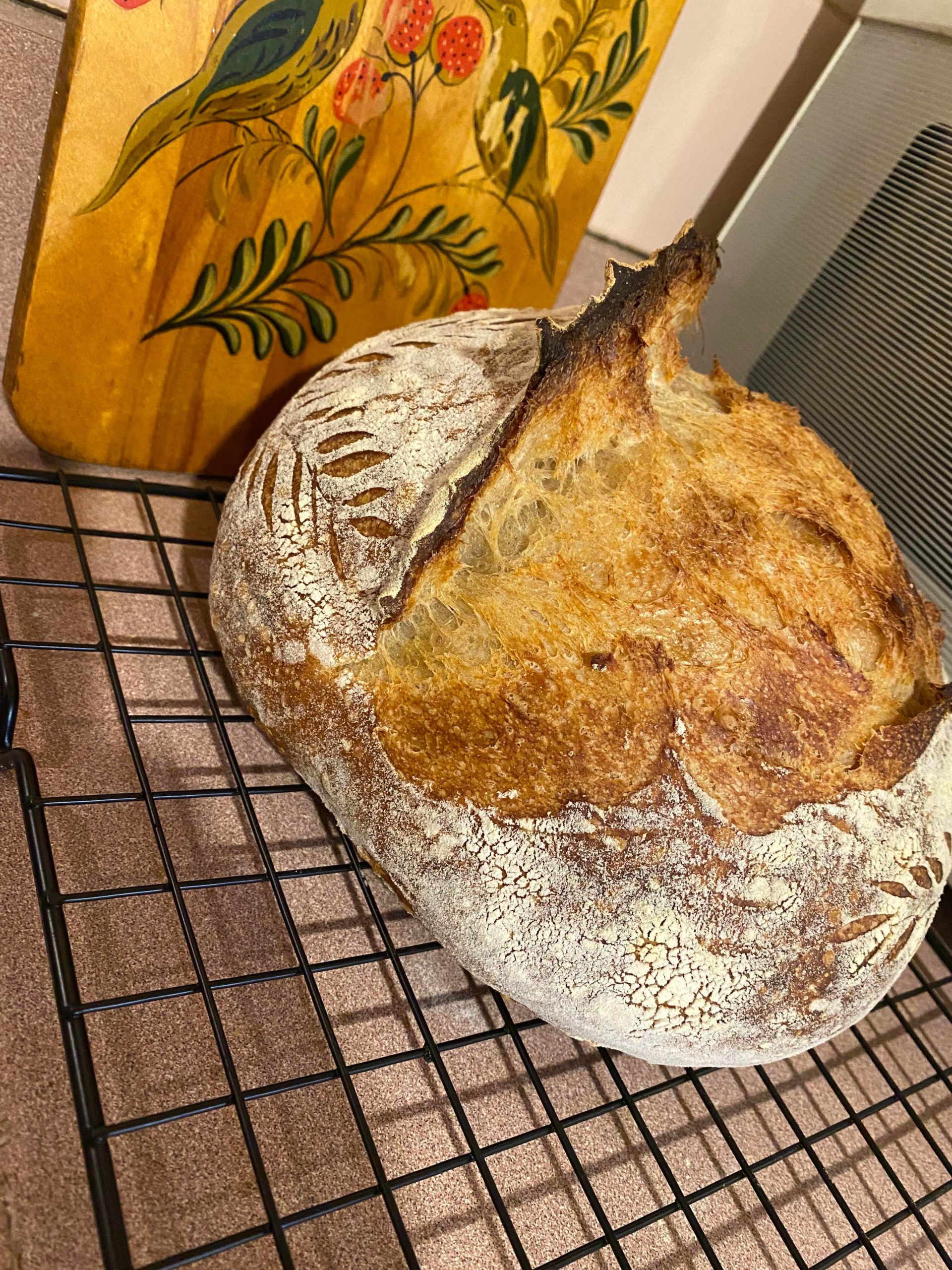 Officially the BEST ear I have ever gotten on my Sourdough Loaf Dining and Cooking