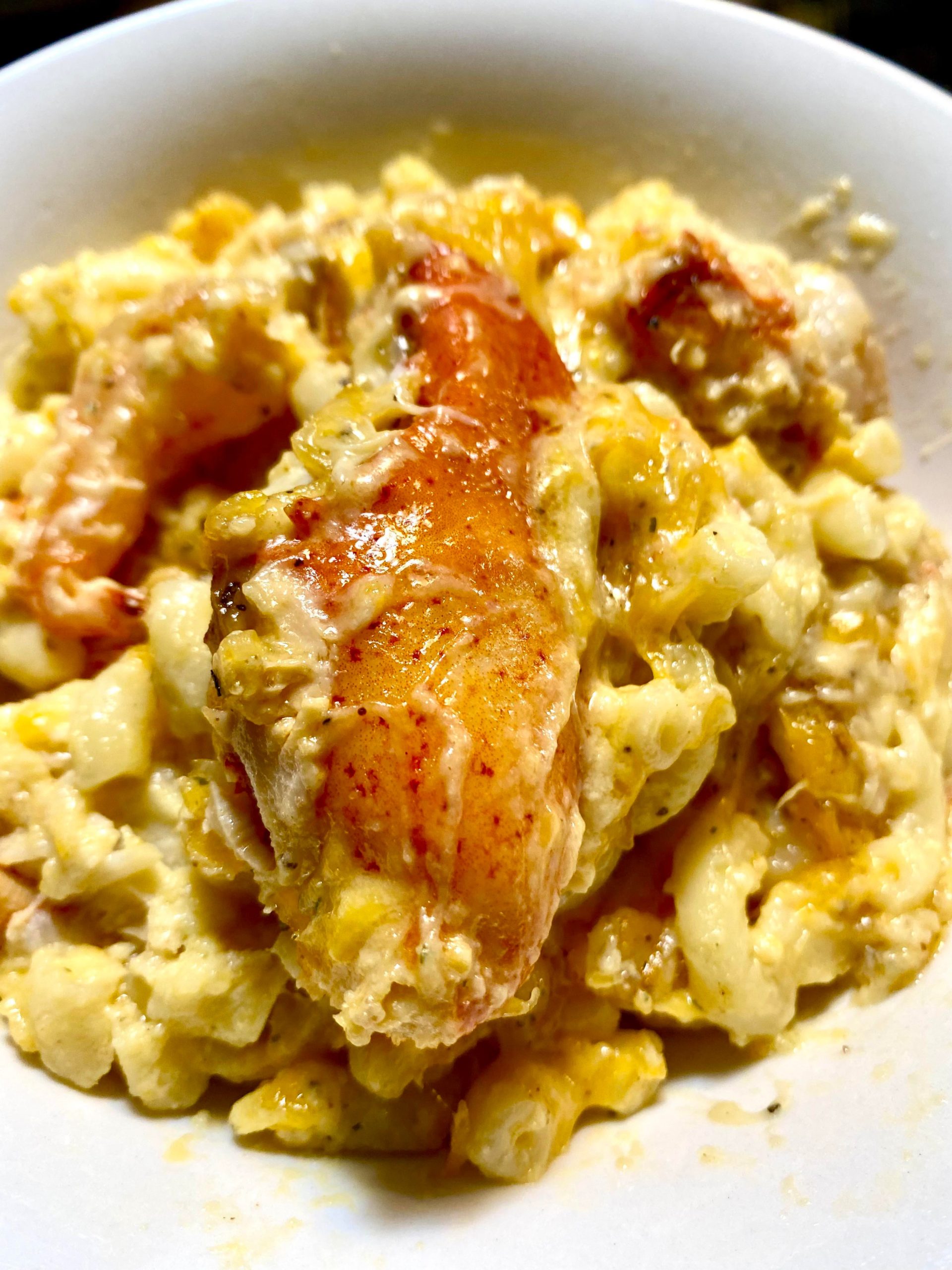 Lobster mac and cheese from scratch. Dining and Cooking