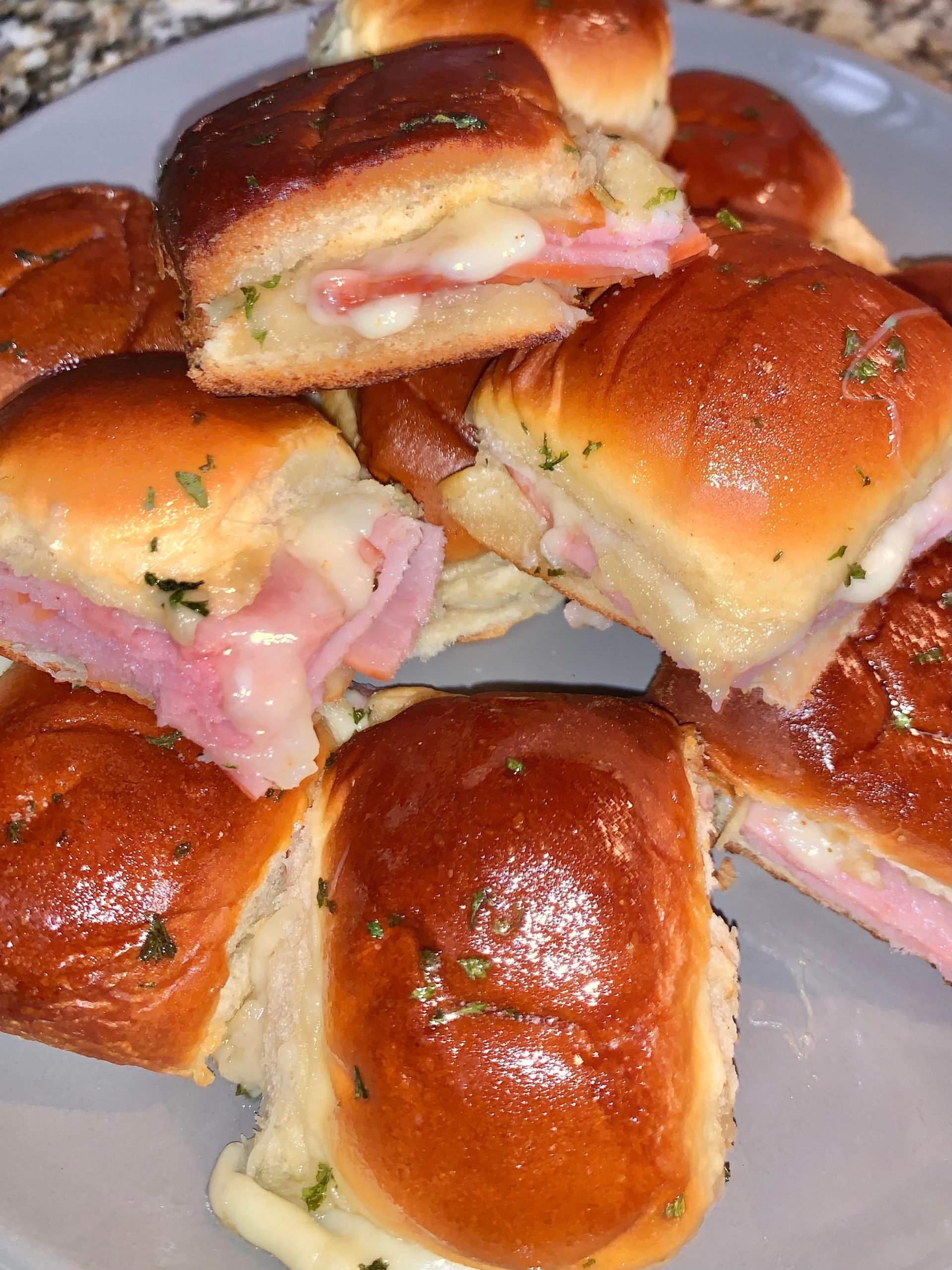 Ham and Cheese Sliders on Hawaiian Rolls Dining and Cooking