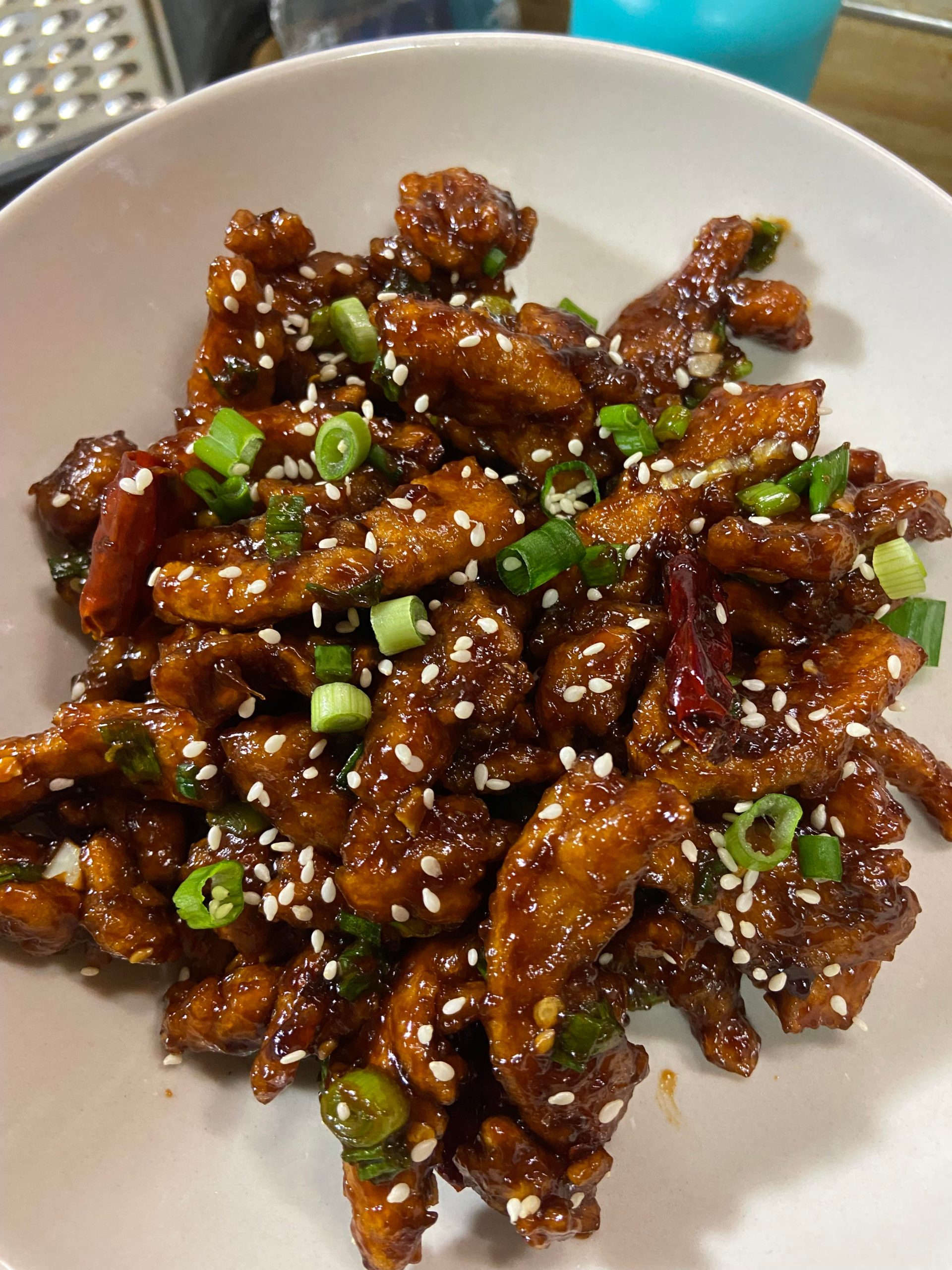 Vegan General Tso Soy Curls Dining and Cooking