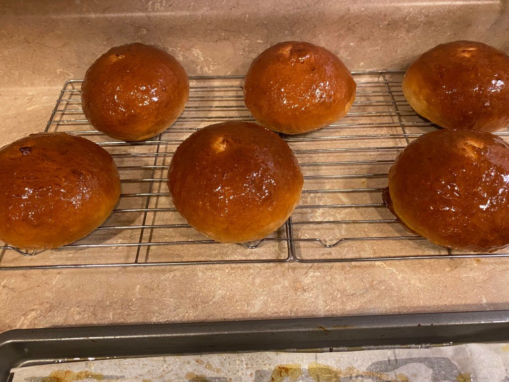 Milk bread hamburger buns