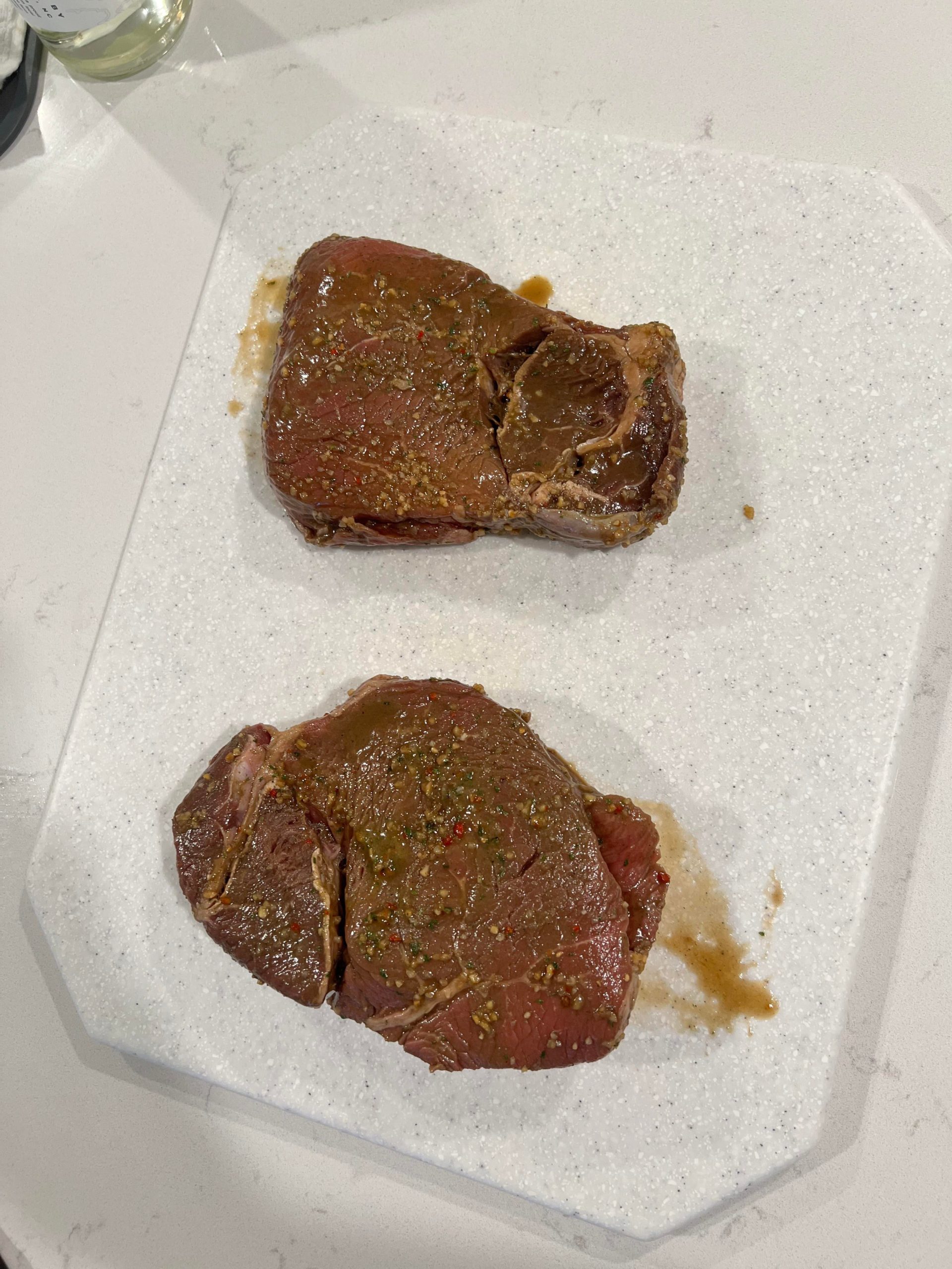 Grilling steaks on my er Charcoal grill for the first time. Wish me luck fam! Dining and