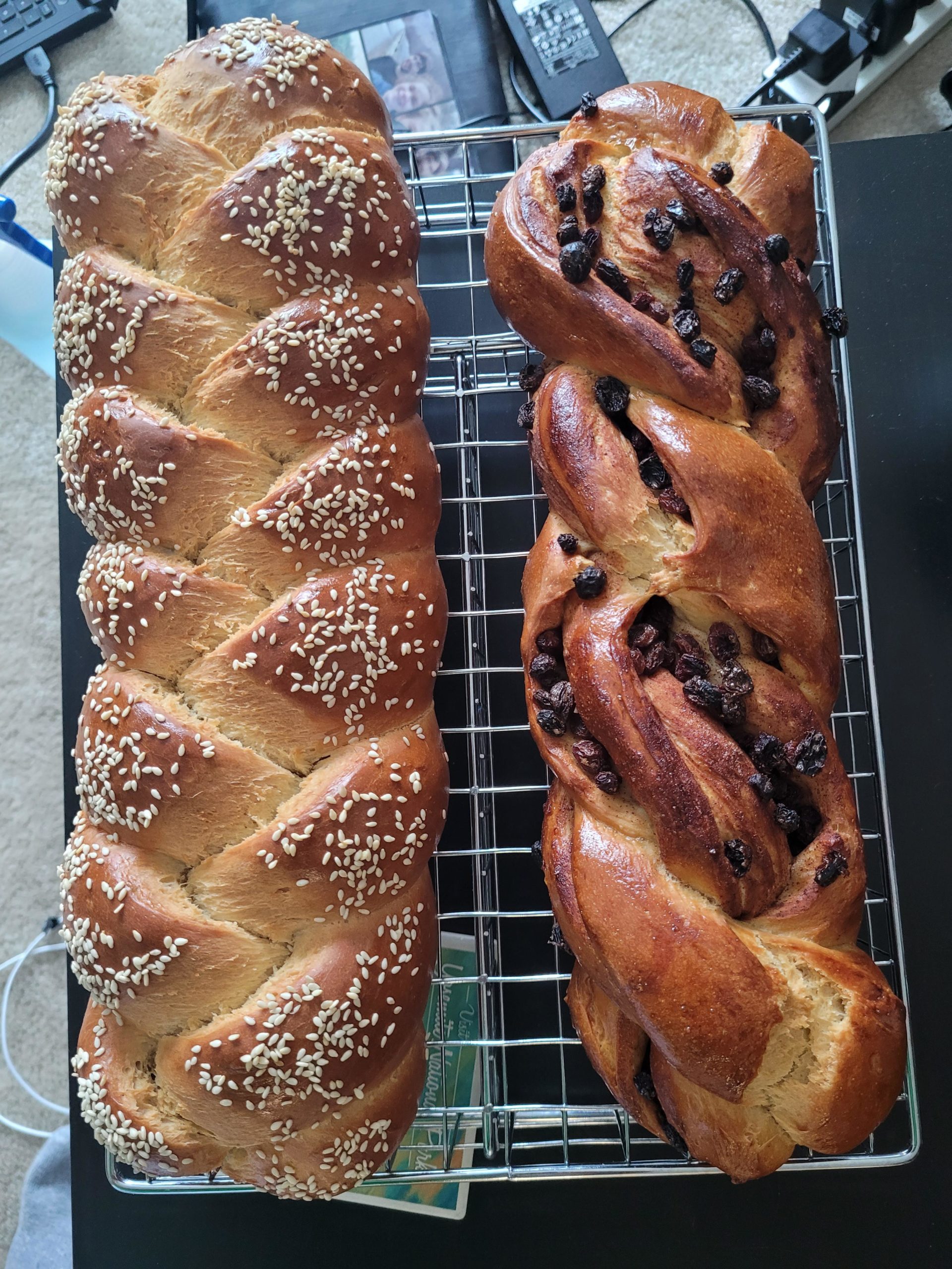 Challah and cinnamon raisin challah Dining and Cooking