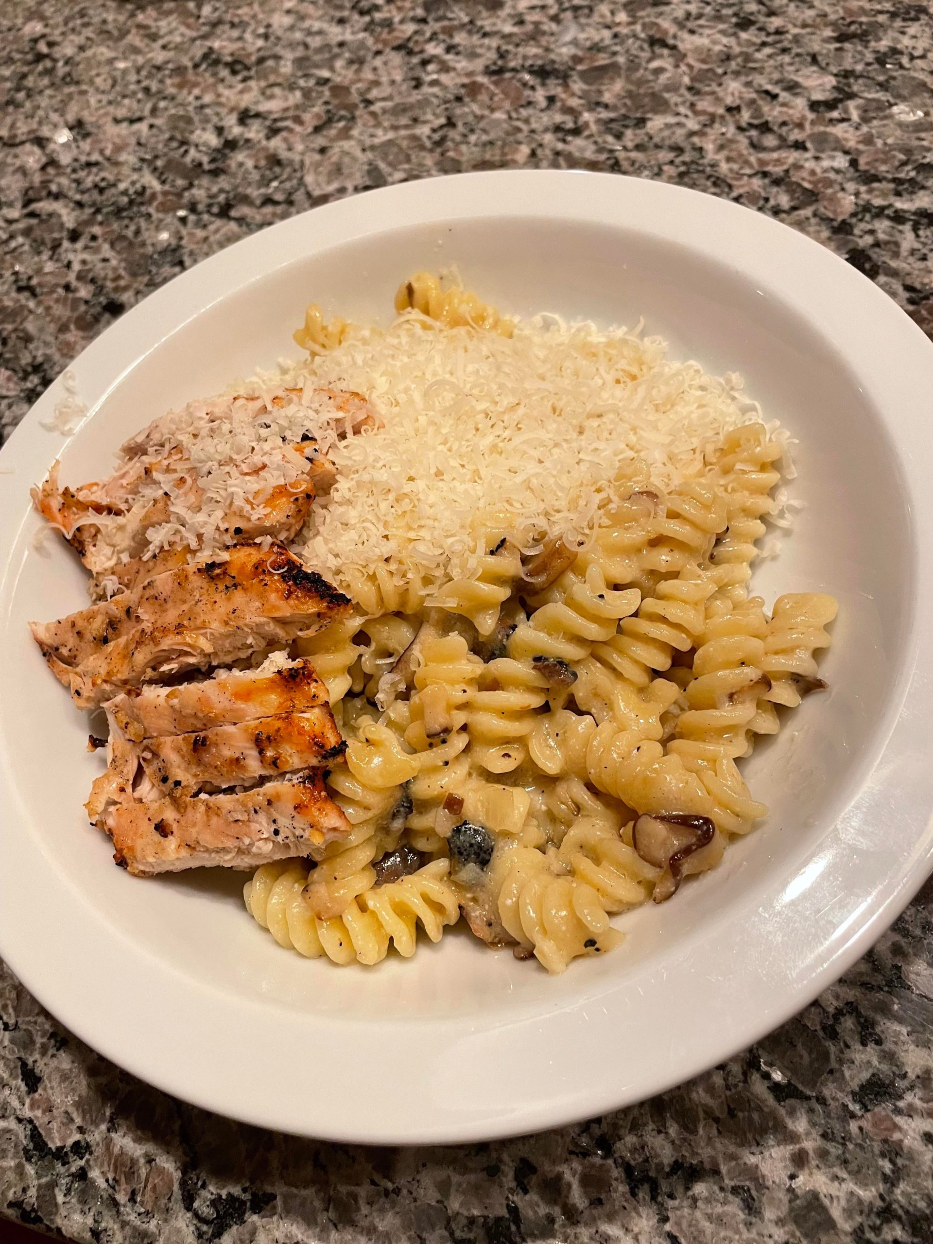 Cacio e Pepe with Black Truffle & Grilled Chicken Dining and Cooking