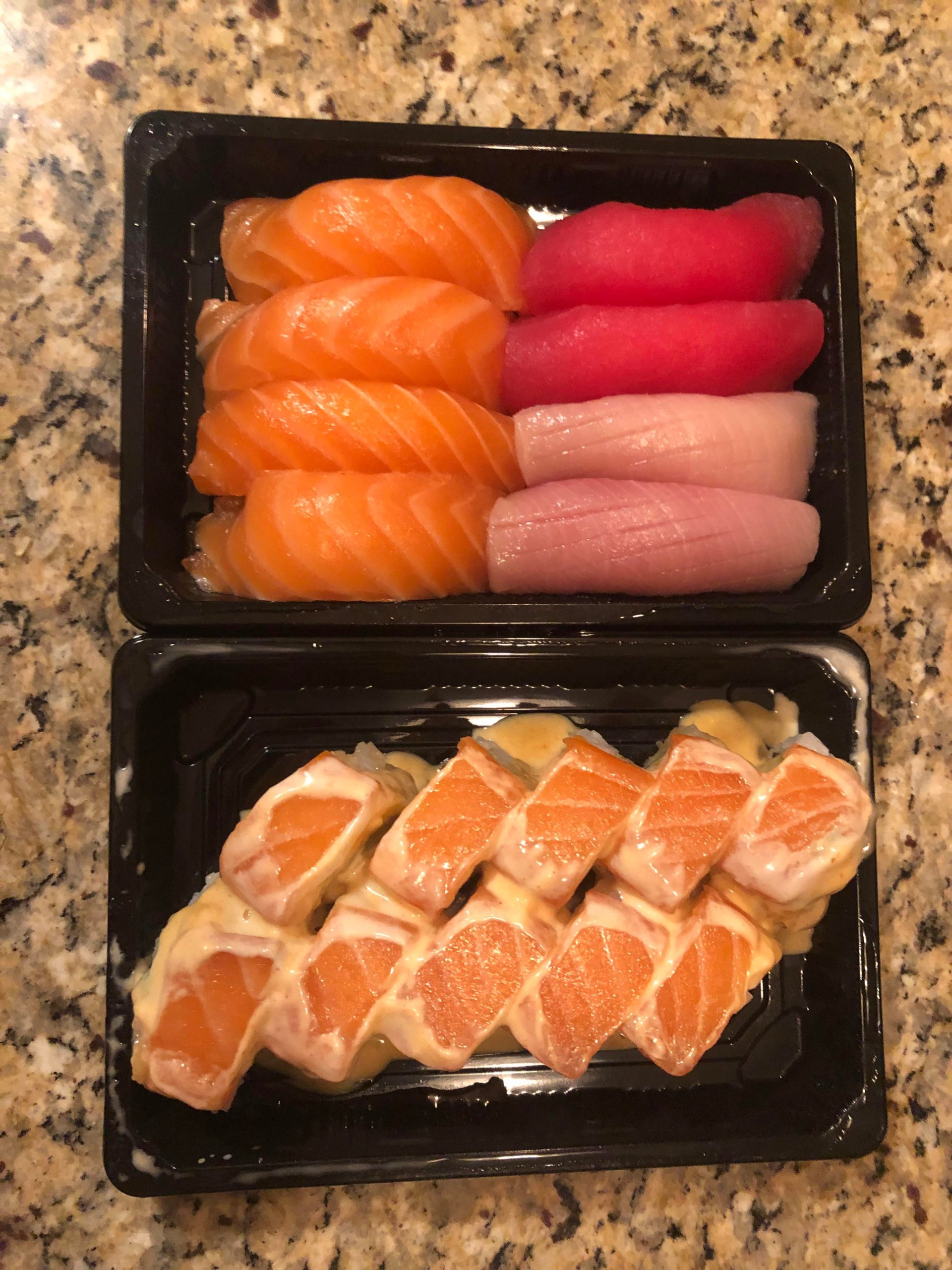 Dinner from my favorite local sushi place Dining and Cooking