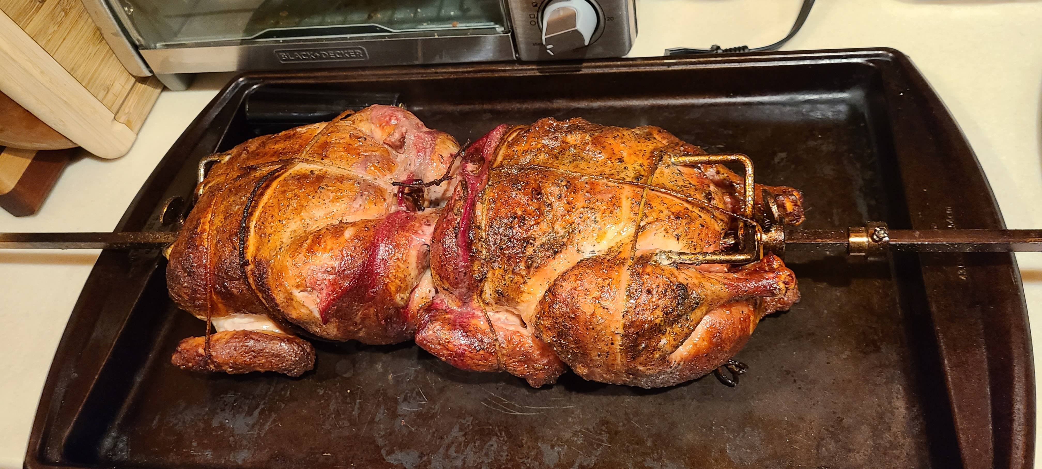Two Rotisserie Chickens From My er Performer Dining and Cooking