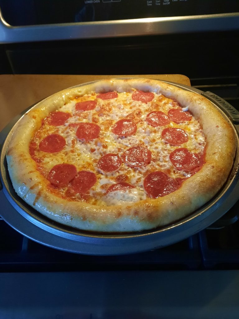 I made stuffed crust pepperoni.