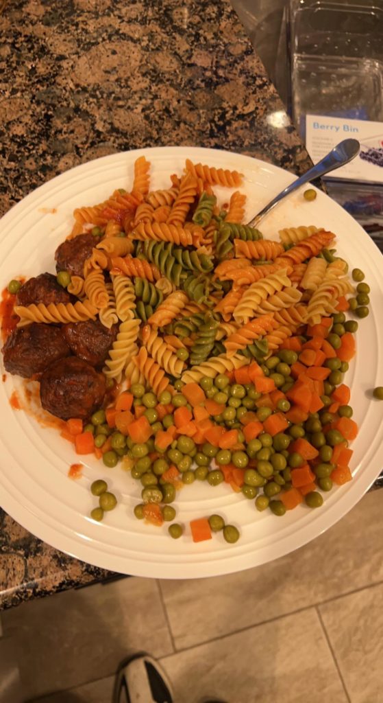 Veggie bulk meal. 940 cals 46g of protein.