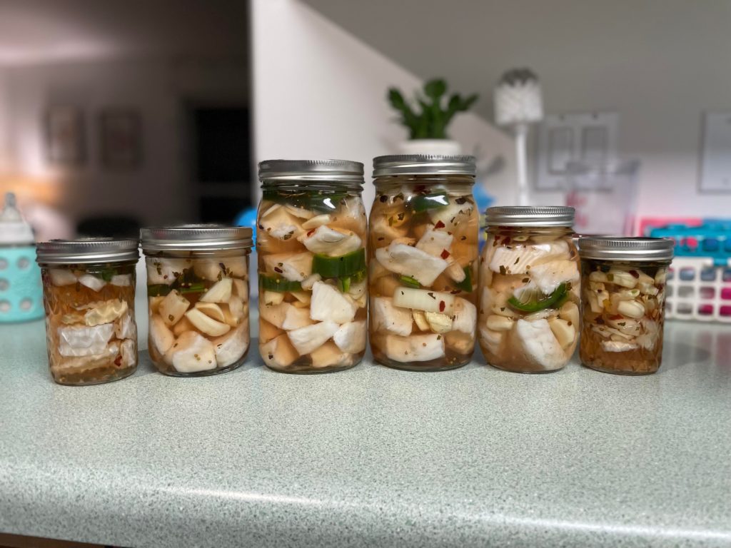 Pickled Pacific Halibut