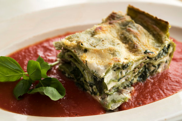 Spinach Lasagna With Fennel Sausage