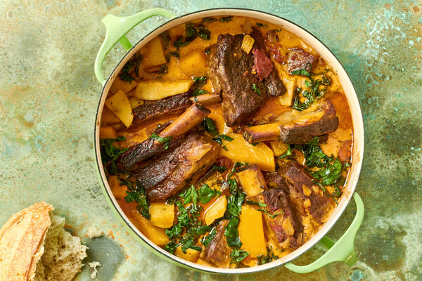 Eintopf (Braised Short Ribs With Fennel, Squash and Sweet Potato)