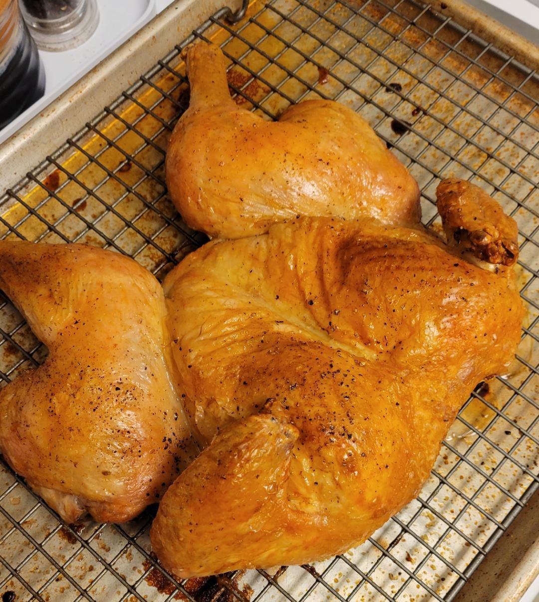 Dry Brine Spatchcock Roasted Chicken Dining and Cooking