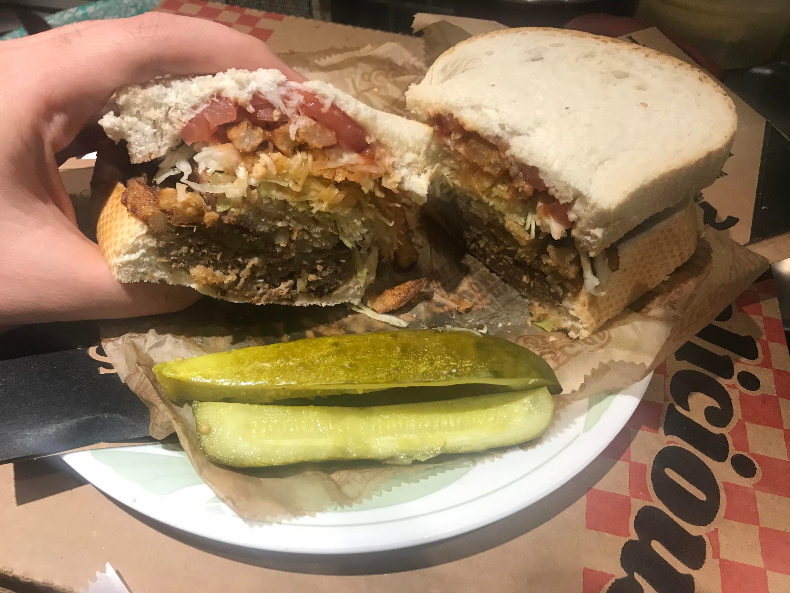 The PittsBurger from Primanti Bros. Definitely lives up to the hype 🤤