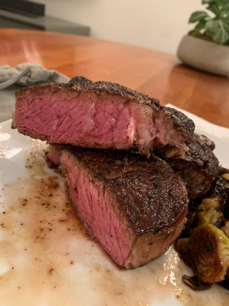 Ribeye with crust