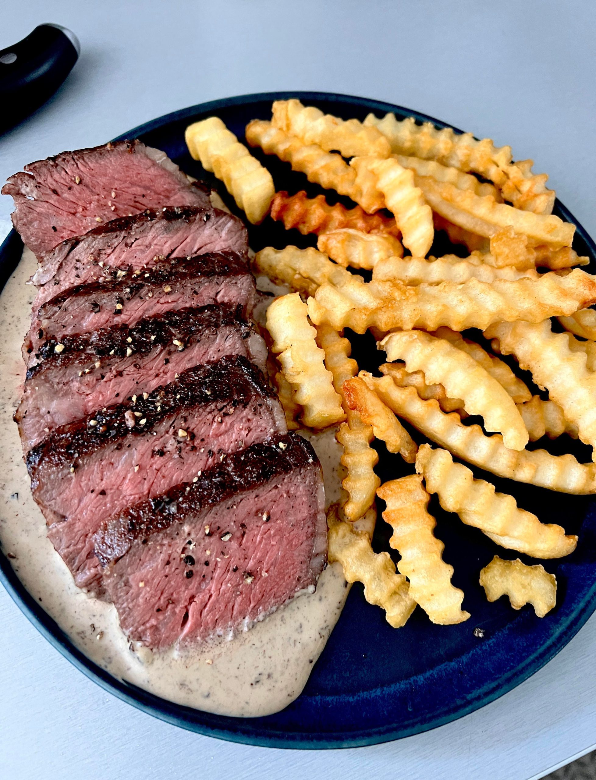 Steak au poivre frites Dining and Cooking