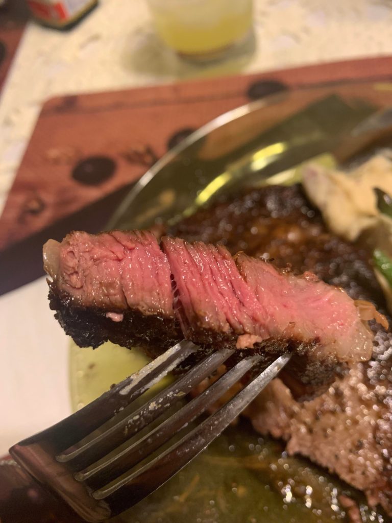 My favorite way to eat a steak.