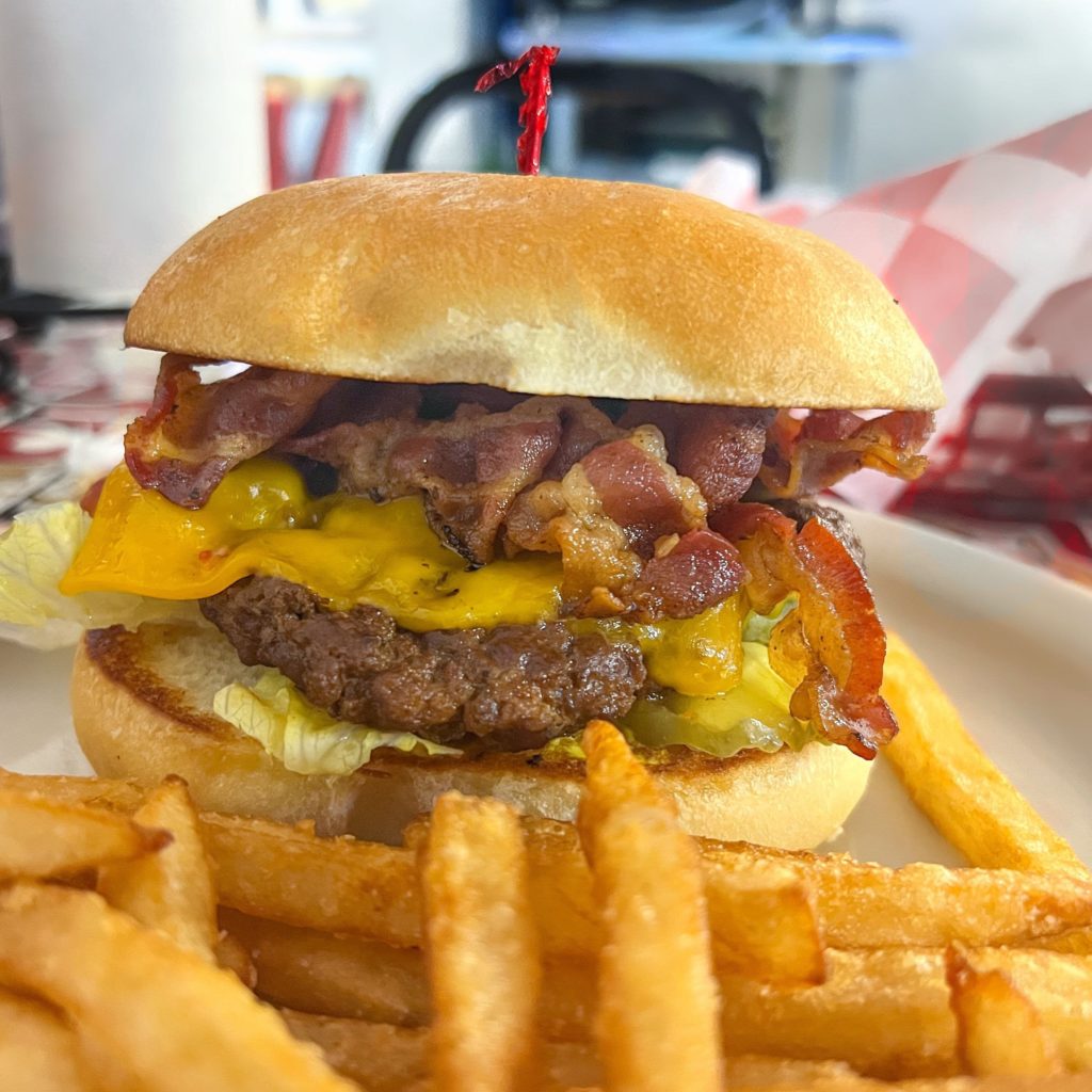Bacon Cheeseburger with Fries