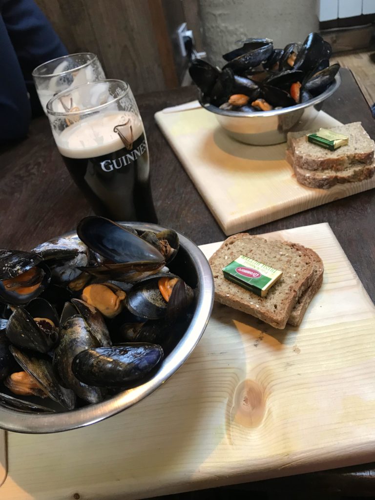Mussels at the Connemara Mussel Festival in Ireland