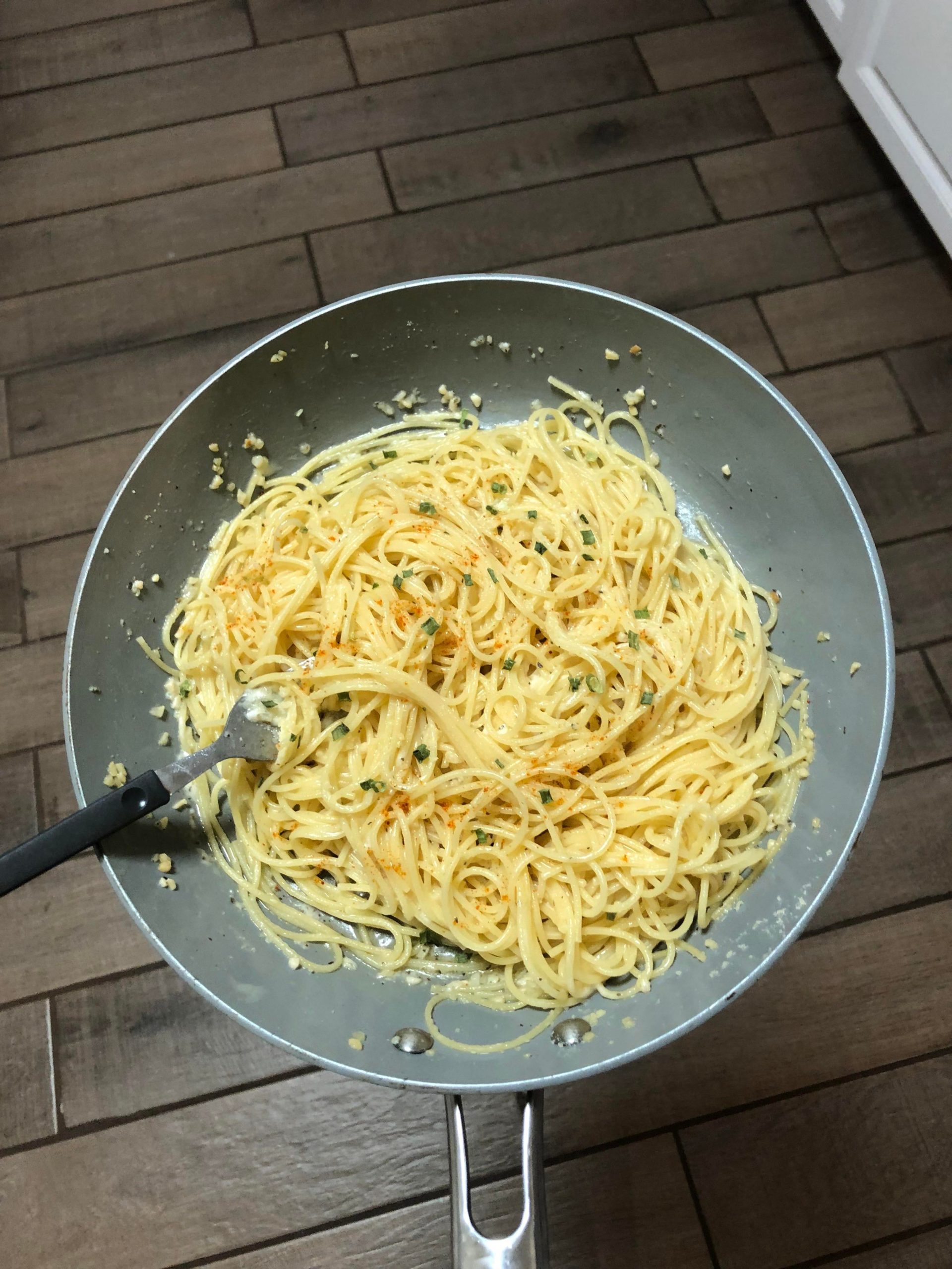 garlic butter pasta ) Dining and Cooking