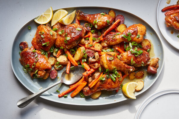 Hot Mustard and Honey Glazed Chicken