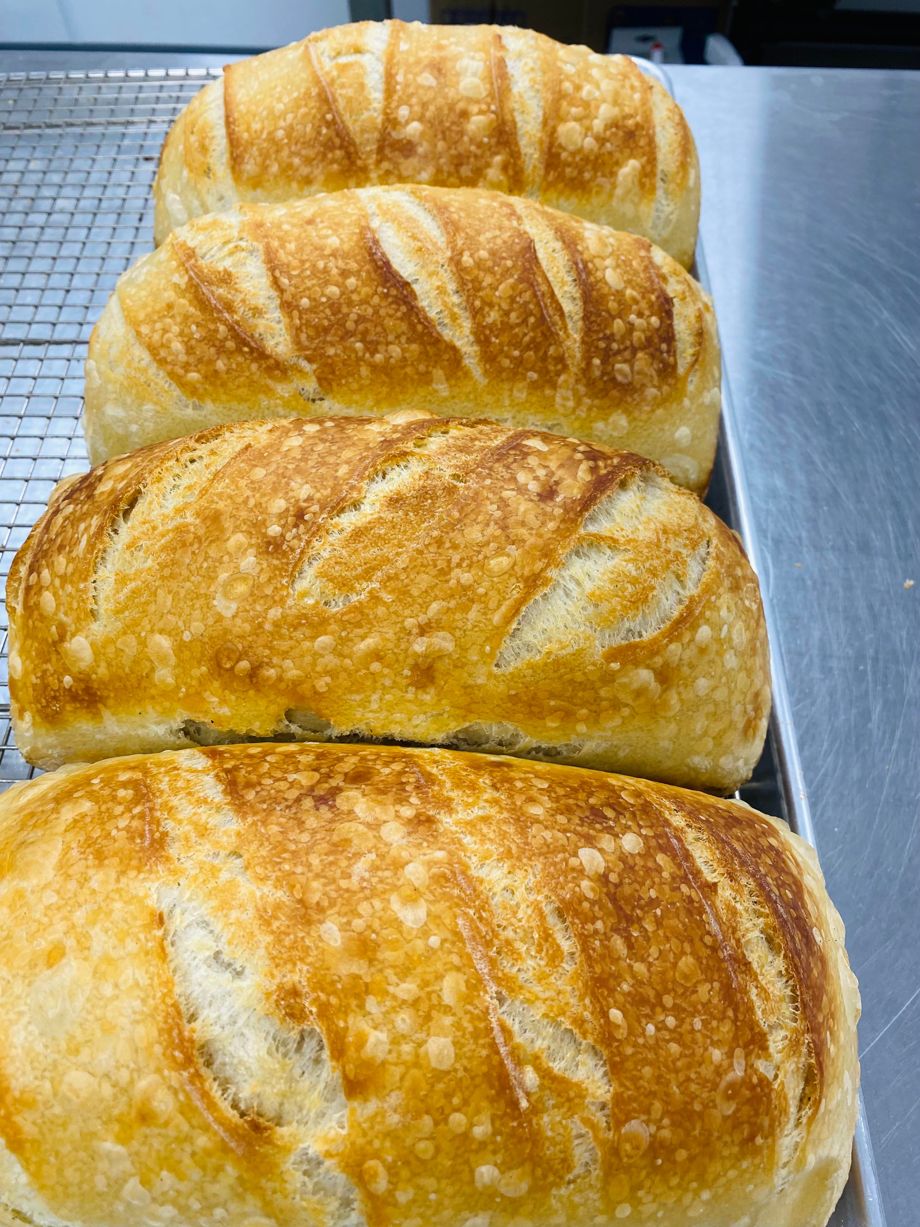 Fresh sourdough out of the oven! Dining and Cooking