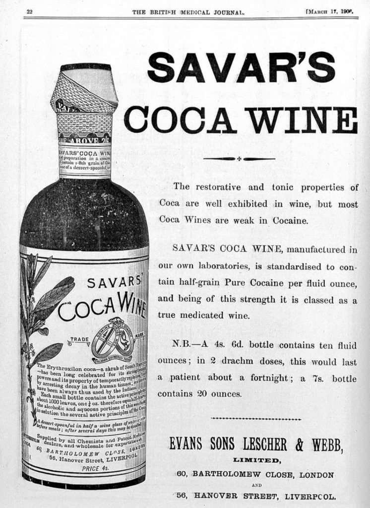 Savar's Coca Wine. Now with even more cocaine!