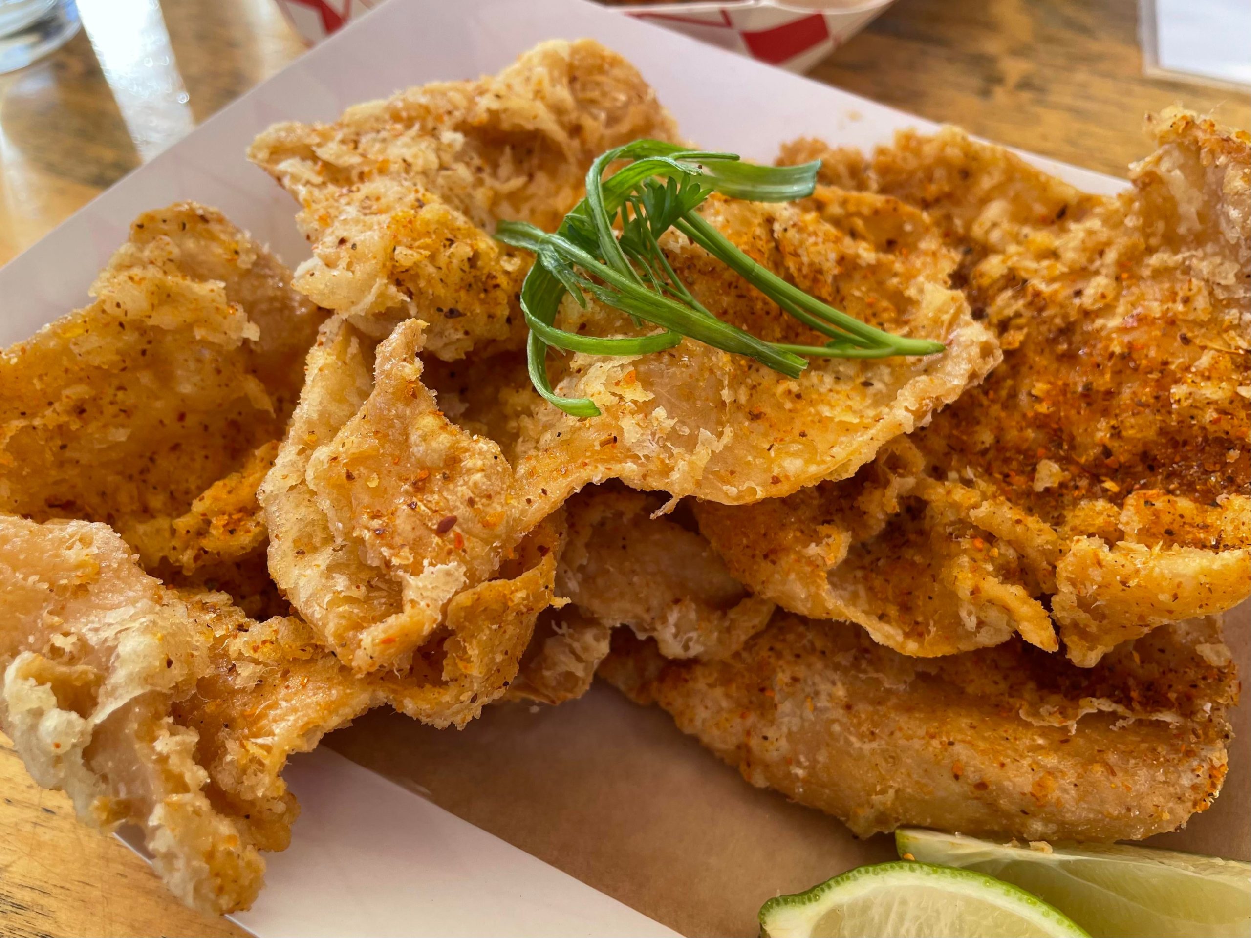 Fried chicken skins Dining and Cooking