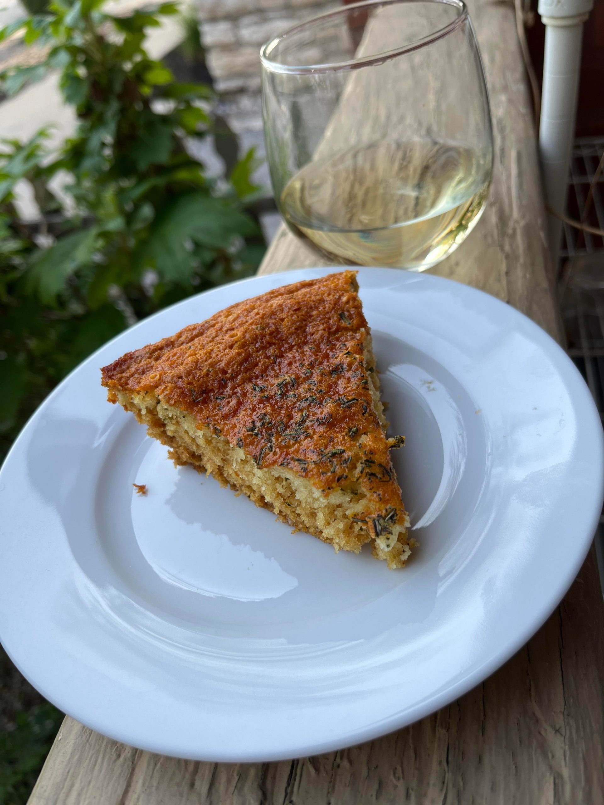 Happy Beltane * vegan orange rosemary agave cake with moscato