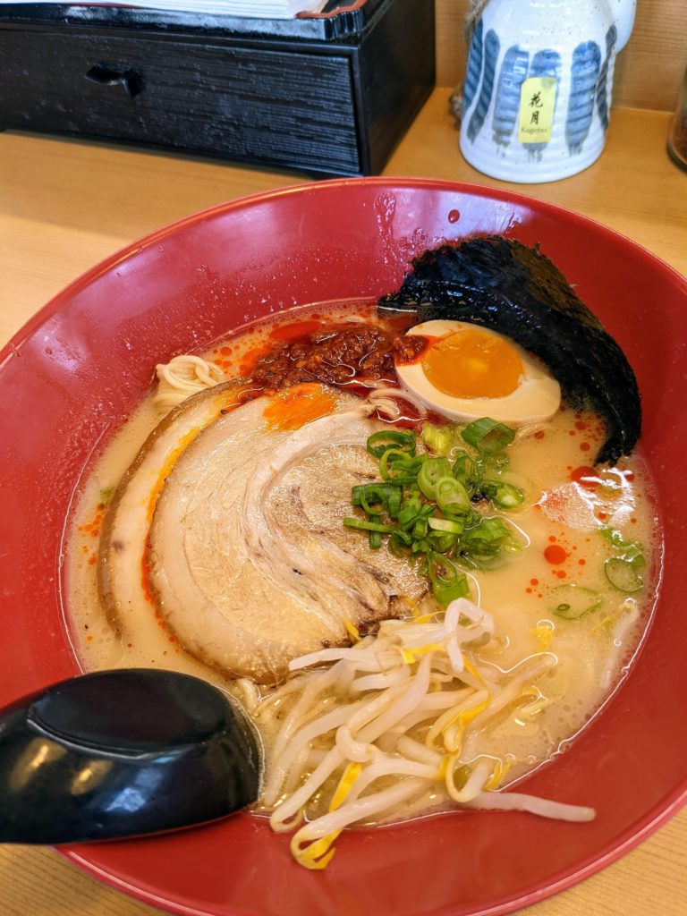 Finally, good ramen in Anchorage! Spicy tonkotsu from Kami Ramen