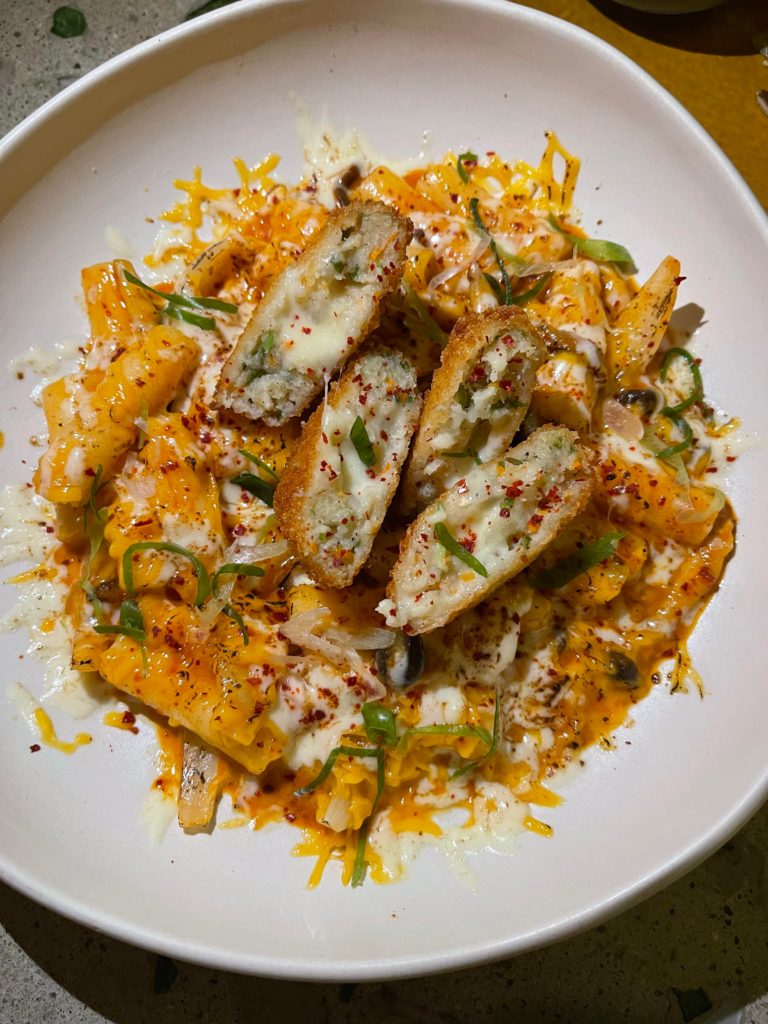 Tteokbokki with fish cakes