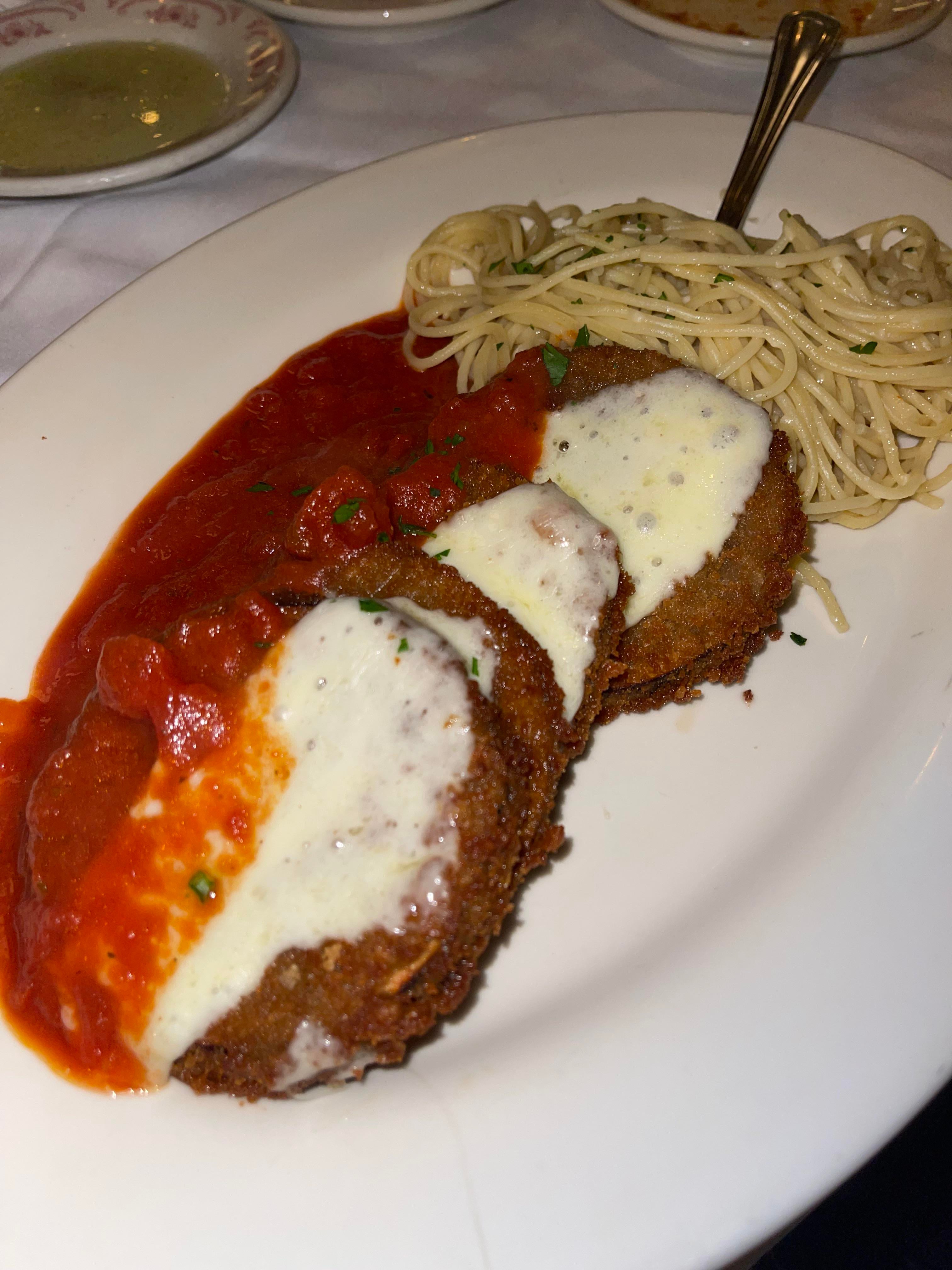 Maggiano’s eggplant parmesan Dining and Cooking