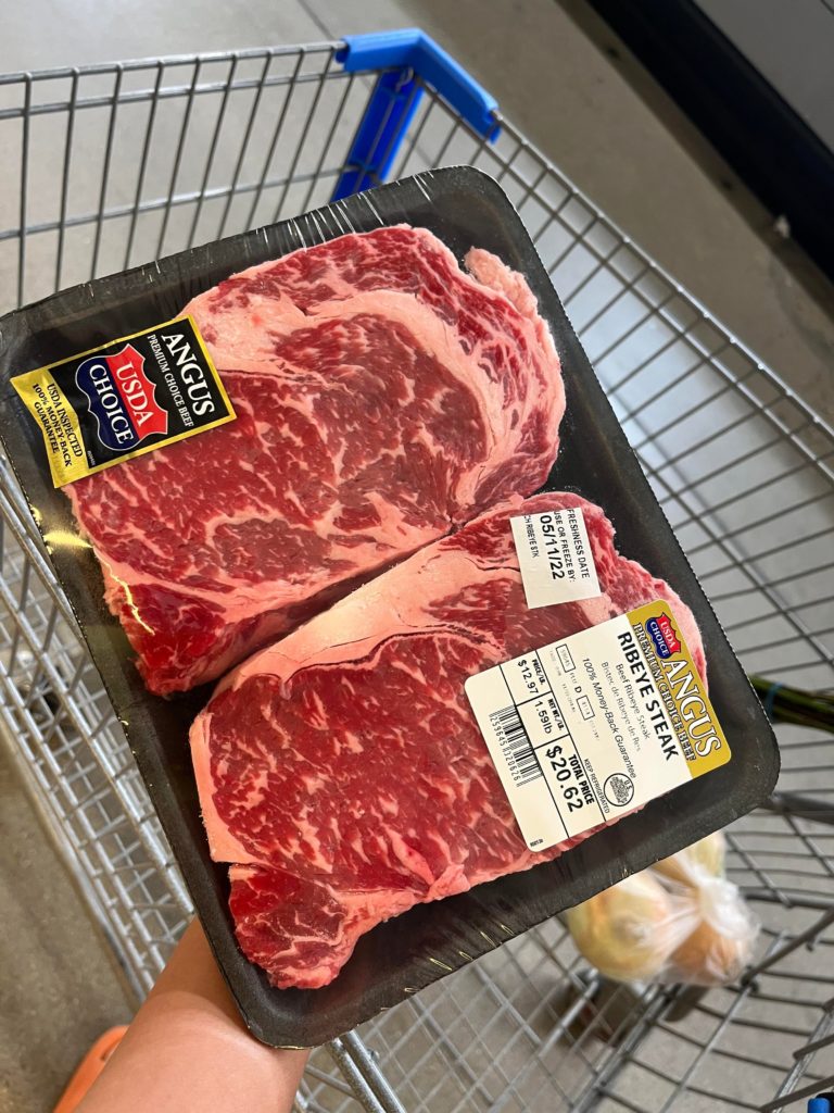 Walmart steaks. Almost looks like prime