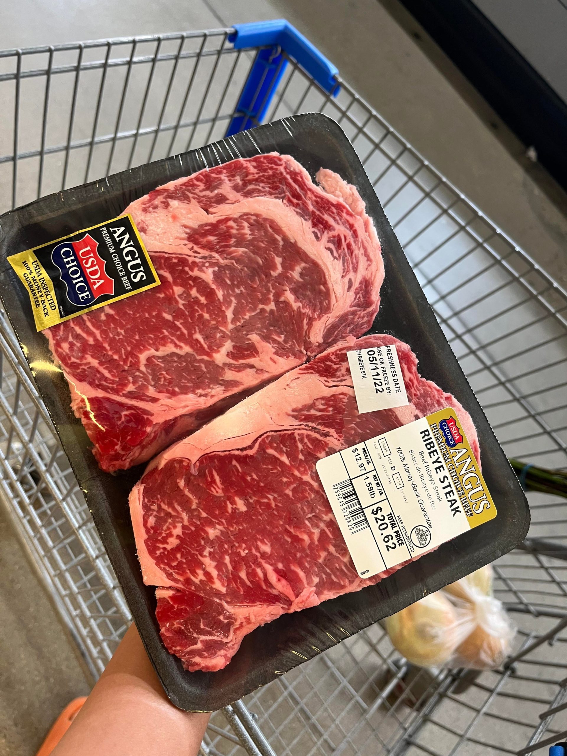 Walmart steaks. Almost looks like prime Dining and Cooking