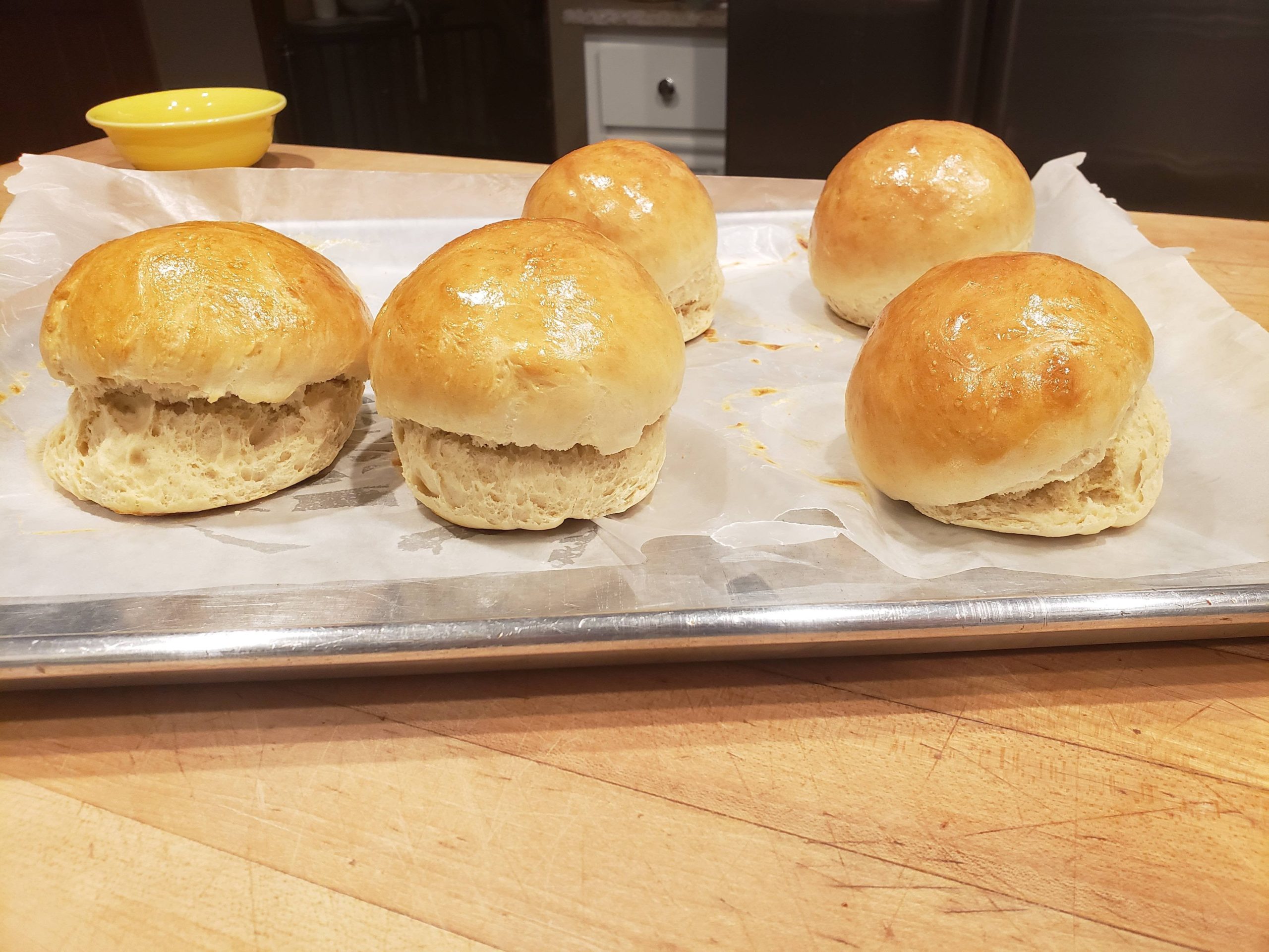 What happened to my buns? Did I overproof them? Not shape them