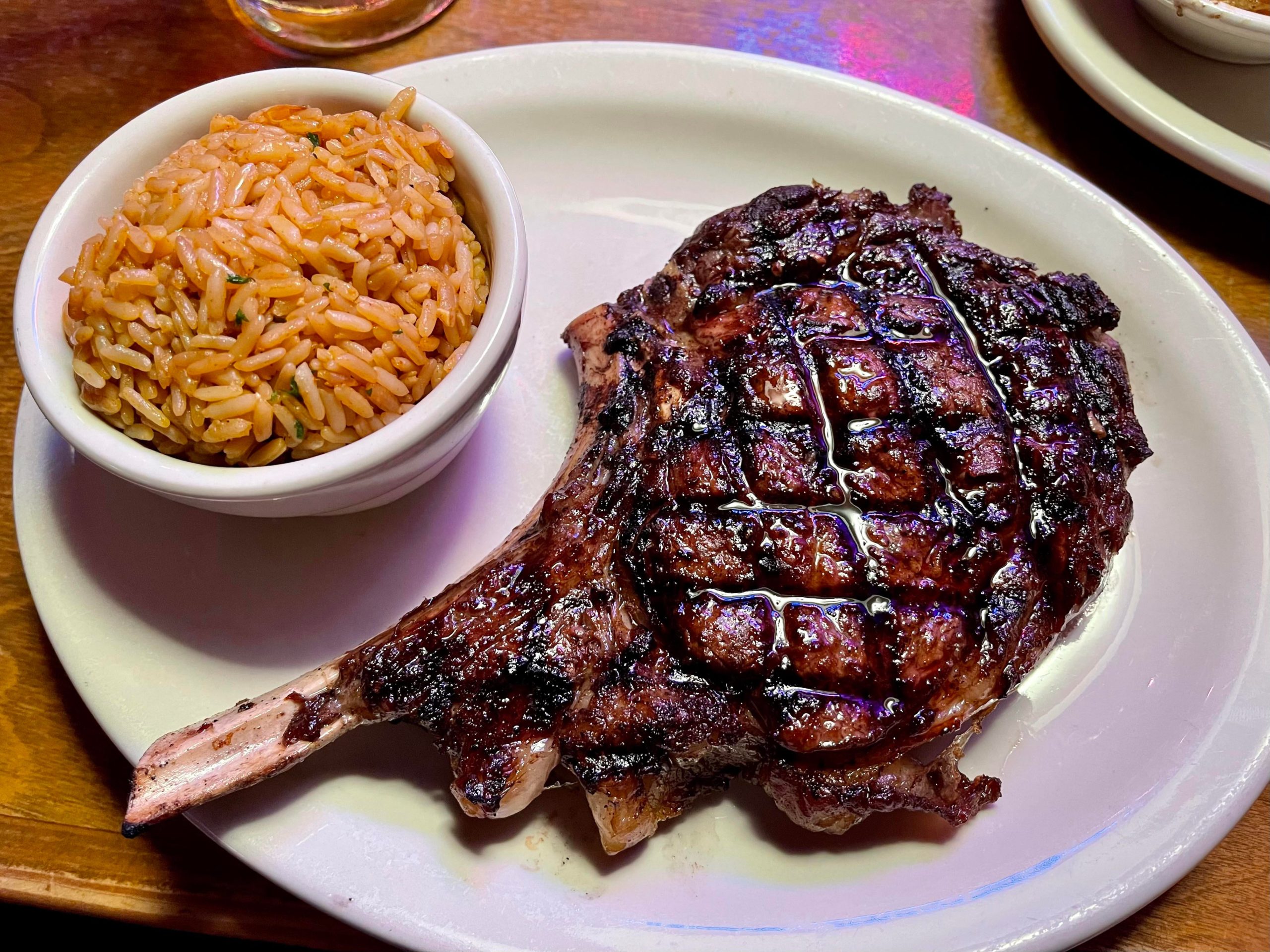 20oz BoneIn Ribeye from Texas Roadhouse. Quite possibly the best I’ve ever had Dining and Cooking