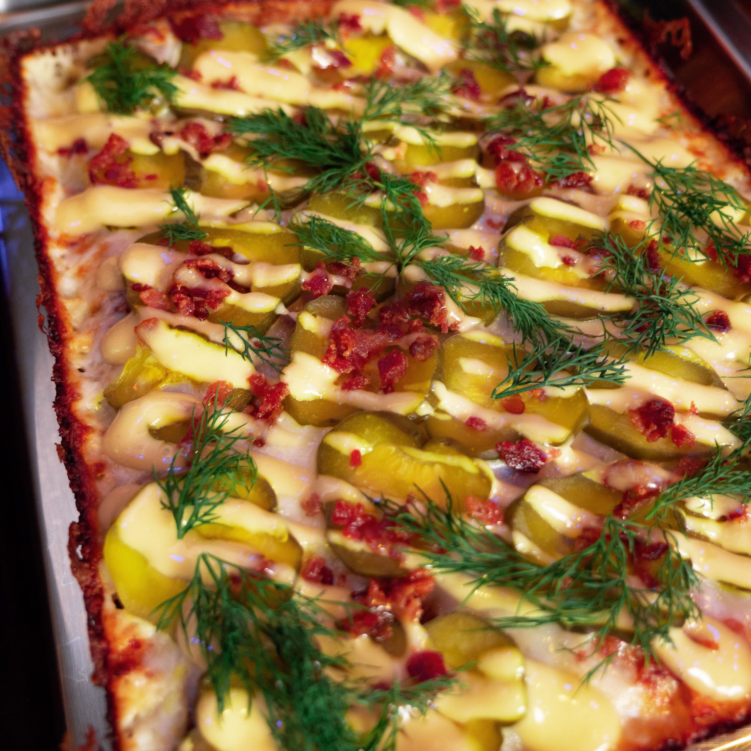 Pickle pizza solidarity post. This is the second most popular pie on