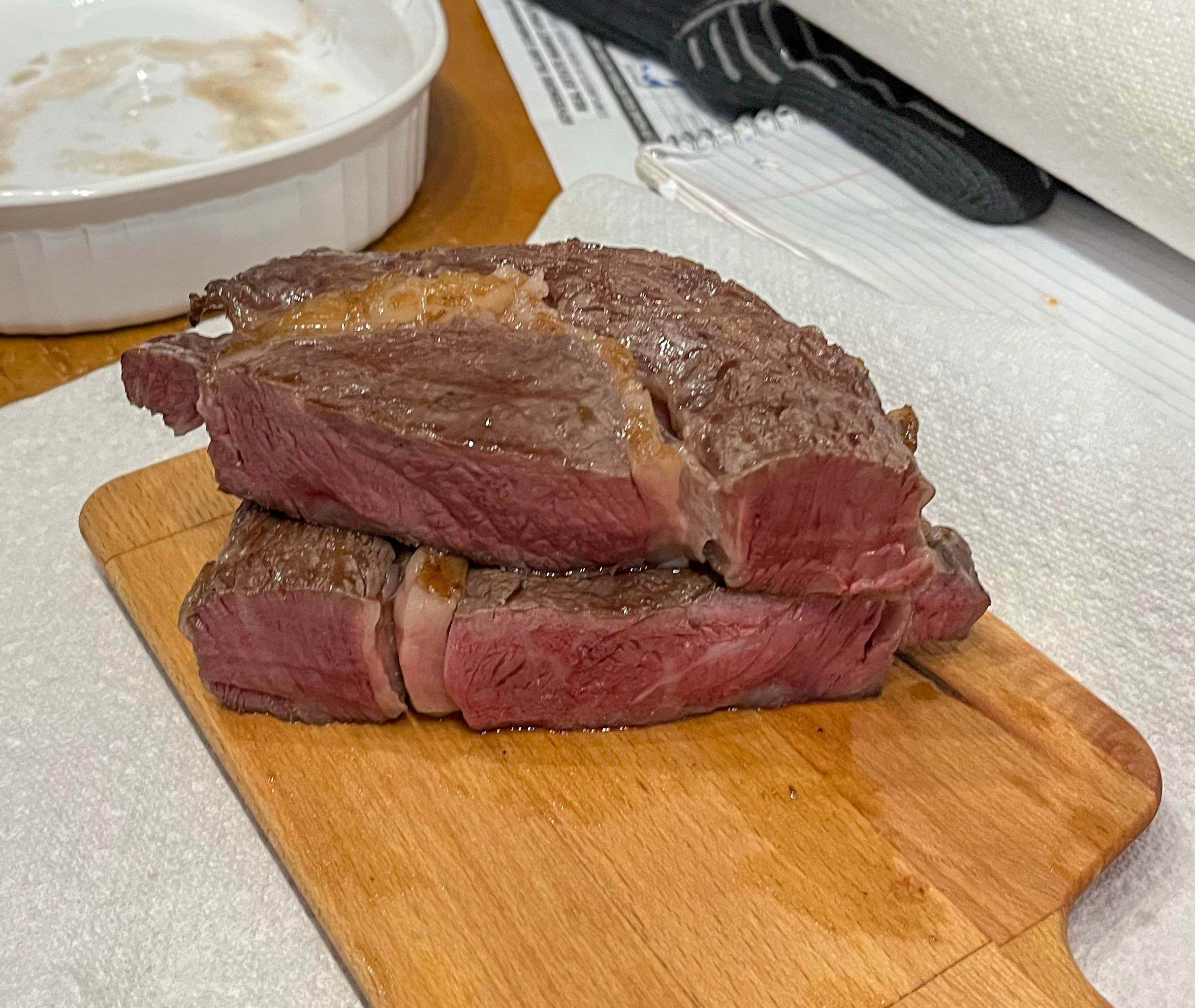 Waygu Gold Ribeye. Snake River Farms. Sous vide. Best steak I've ever ...