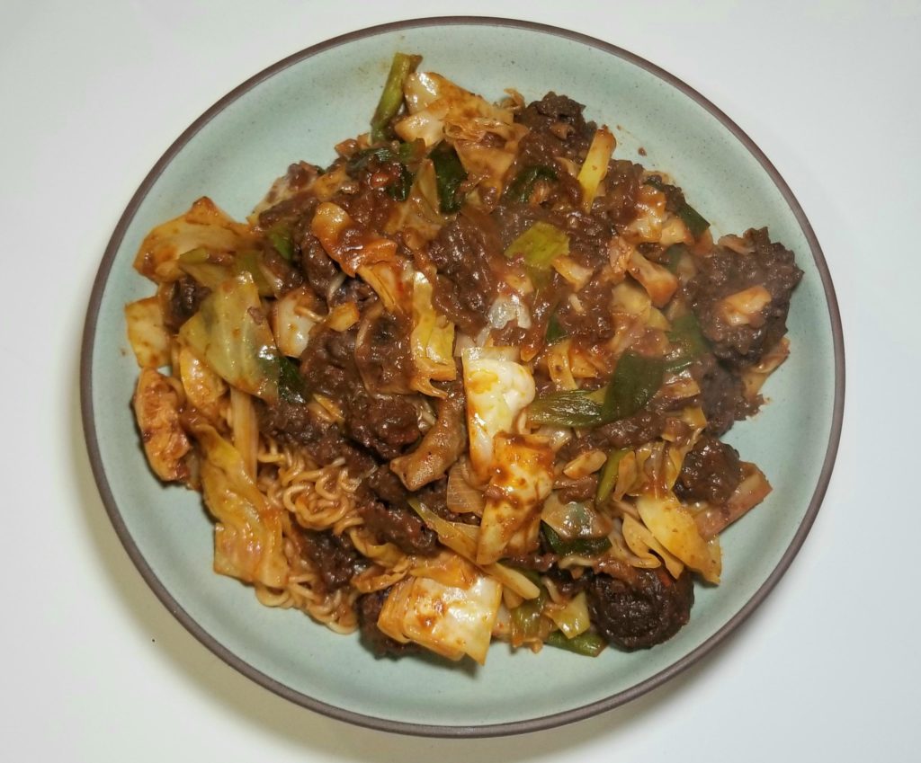 Soondae Bokkeum w/ ramen