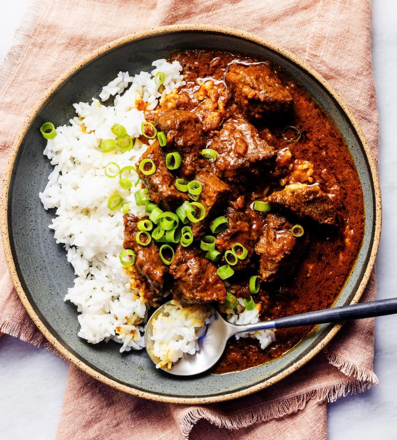 Beef Rendang with Rice! - Dining and Cooking