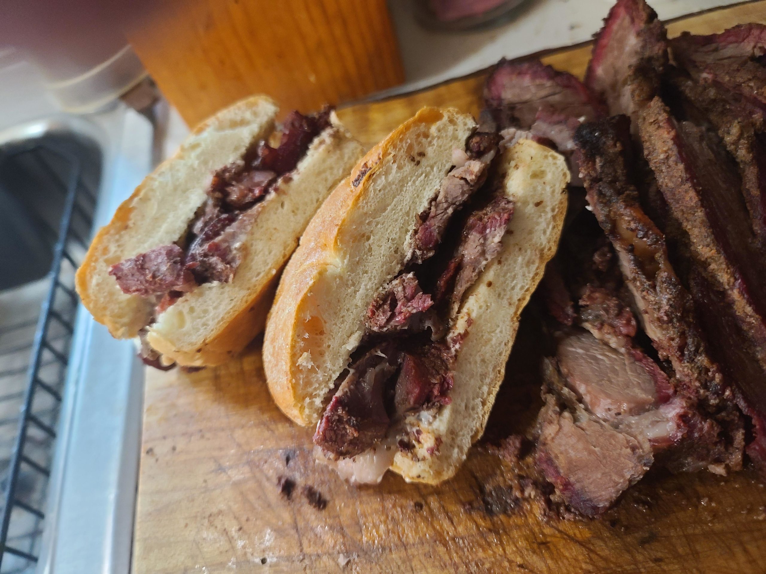 Smoked chuck roast with smoked garlic horseradish aioli Dining and